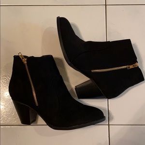 Black Suede Booties